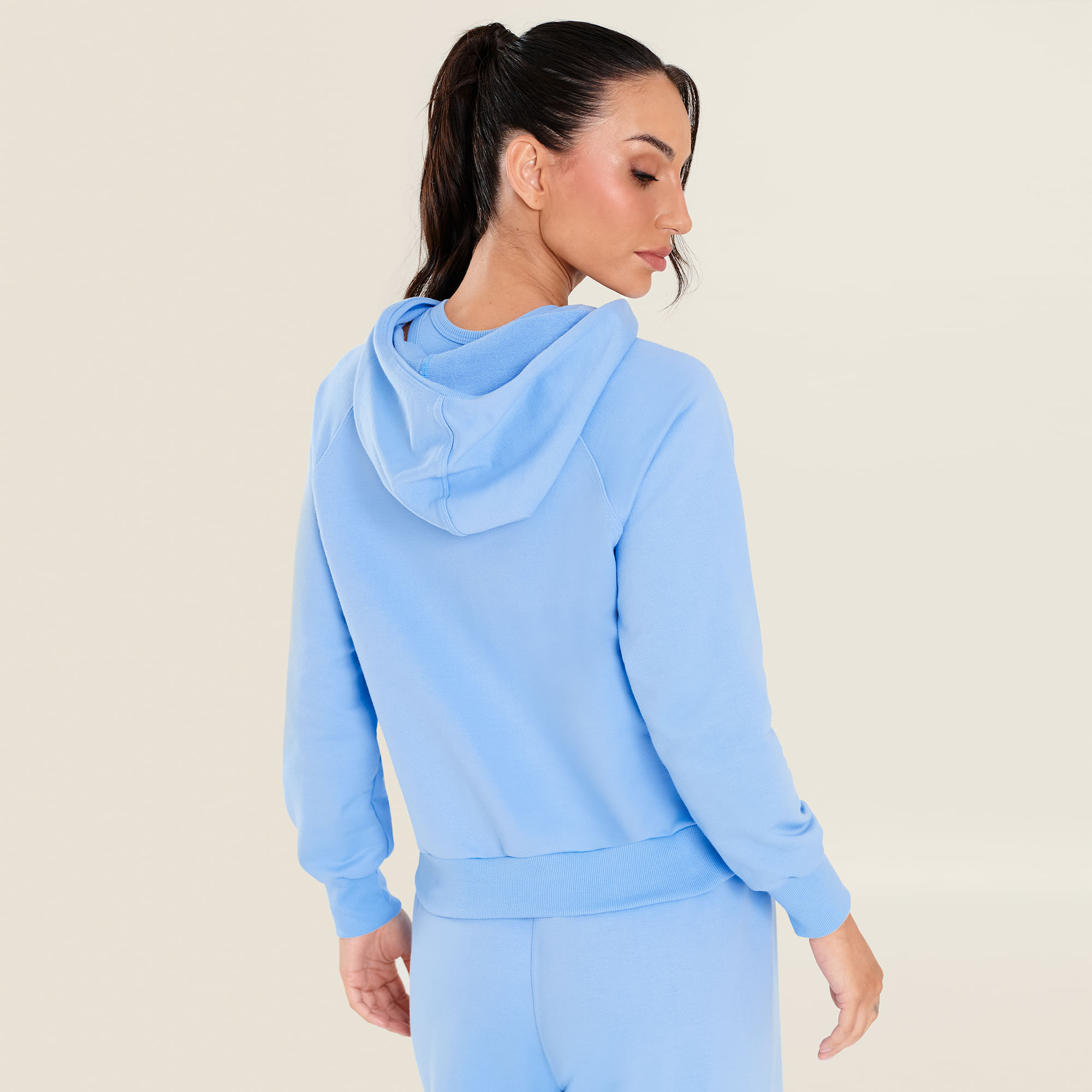 Casaco urban azul debbie moletom
